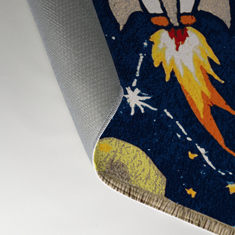 Tapis intérieur et extérieur bleu Transport, Rectangle 9 pi x 12 pi