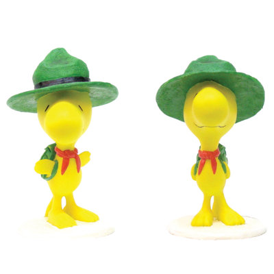 Woodstock Snoopy Peanuts 2 Piece Statue Set