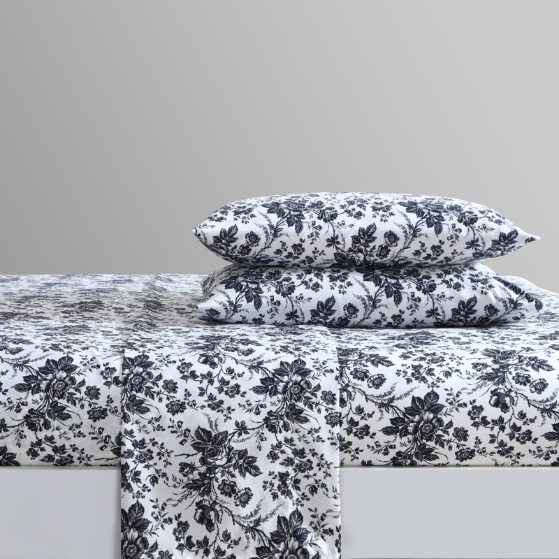 Ensembles de draps de fantaisie Betsey Johnson, Ensemble de draps pour grand lit + un drap-housse , Betseys Toile Black
