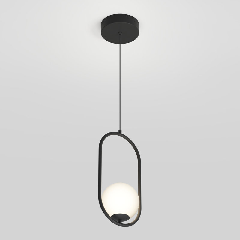 Branchburg 1 - Light Matte Black LED Sphere Pendant