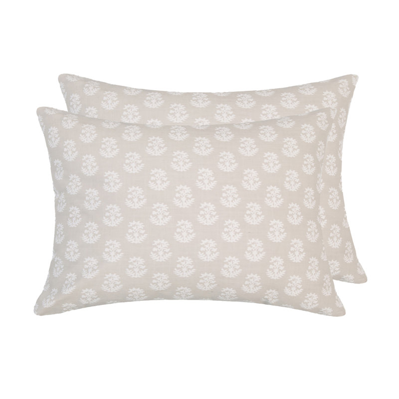 Housse de coussin Michael Penney, Plumes, Cachemire grège