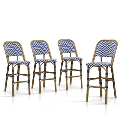 Aluminum Outdoor Stool with Cushion