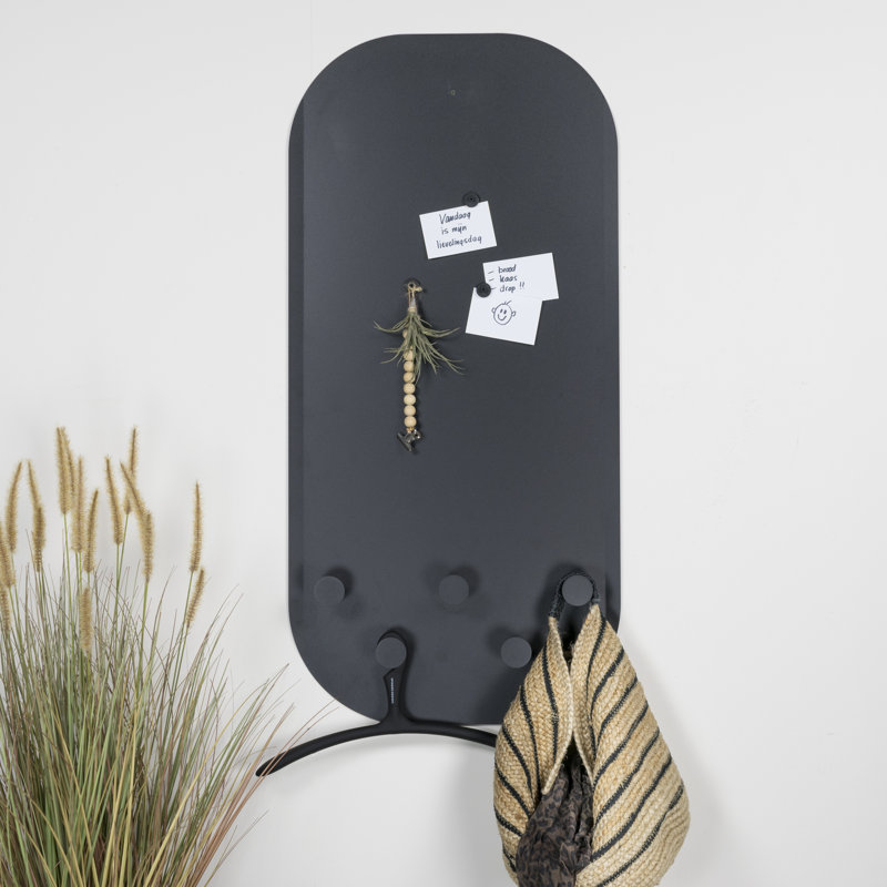 Metal Wall 5 - Hook Wall Mounted Coat Rack
