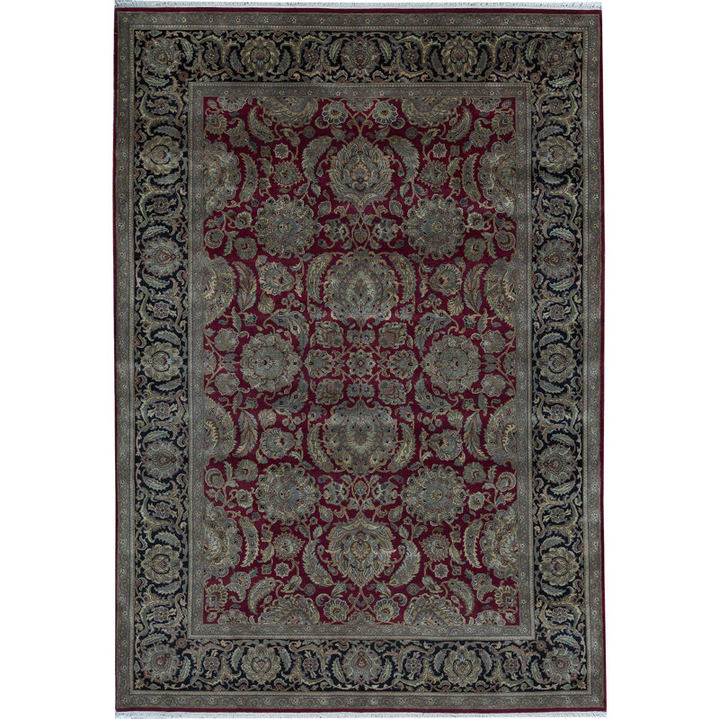Wool Oriental Area Rug, Rectangle 4' x 6'