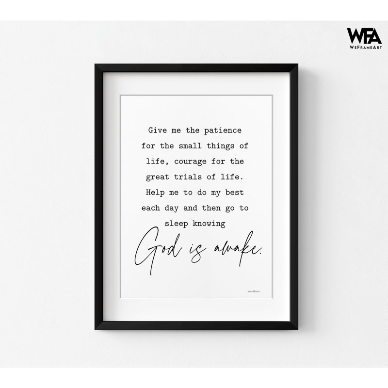 «God Is Awake», impression d'affiche de citation de Voltaire, impression encadrée de Voltaire, affiche de Voltaire, impression de citations encadrées, idée de cadeau d'anniversaire