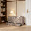 Banc de rangement multifonctionnel avec tiroir coulissant, capacité de poids de 220 lb, charnière de sécurité et ouverture en forme de U pour l'entrée, le salon ou la chambre à coucher