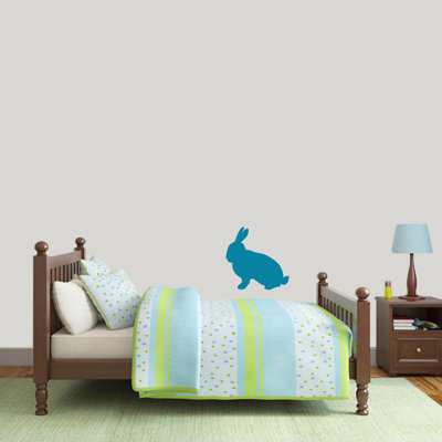 Décalcomanie murale silhouette de lapin