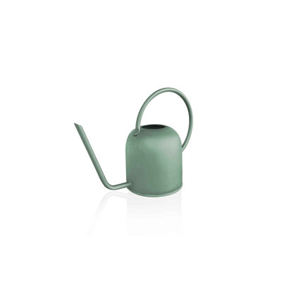 Arrosoir en acier inoxydable de qualité supérieure, 5,1 x 5,1 x 5,5 pouces | 100% résistant à la rouille, capacité de 50,7 oz liq. Finition verte élégante, parfaite pour les plantes d'intérieur et d'extérieur, conception ergonomique pour verser facilement, outil de jardinage durable et élégant