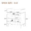 Ensemble de meuble-lavabo simple 30 po avec plateau Rieko