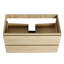 Meuble-lavabo de salle de bain 36 po - Lavabo en céramique, 2 tiroirs, look contemporain avec évier moderne-979469393-979469399-979469398