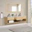 Redbridge 72'' Double Wall Mounted Bathroon Vanity with Quartz Top