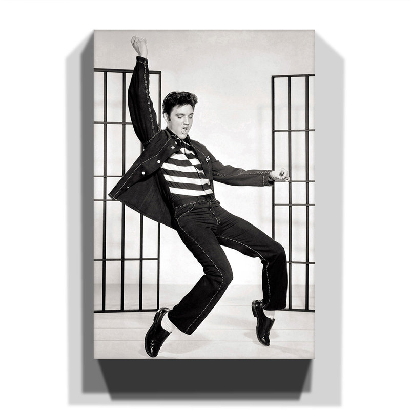 Elvis Presley Jailhouse Rock Photographic - Wrapped Canvas, 50cm H x 35cm W