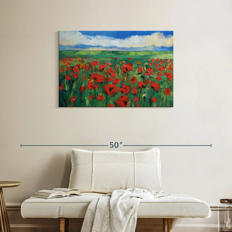Champ de coquelicots d'Alvord, H 24 po x l 36 po