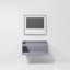 Ensemble de meuble-lavabo simple 24 po avec plateau et miroir Geneva-112899995-112899991