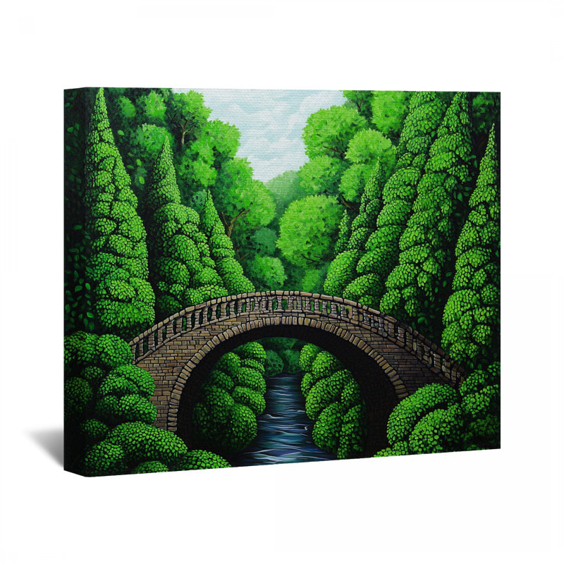 Bridge Canvas Wrap - Nature Wall Decor, 20" H x 30" W