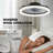 Demaury 20'' Flush Mount Dimmable Ceiling Fan with LED Lights-2140420710