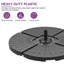 Parasol de marché à double face de l 13 pi x H 7,8 pi avec base