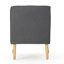 Chaise avec accoudoirs Mid-Century moderne avec dossier capitonné-1574270945