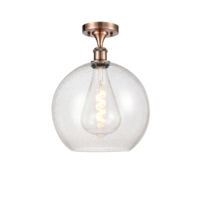 Glass Semi Flush Mount