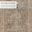 Tapis oriental Clemente en brun clair / taupe-367088286
