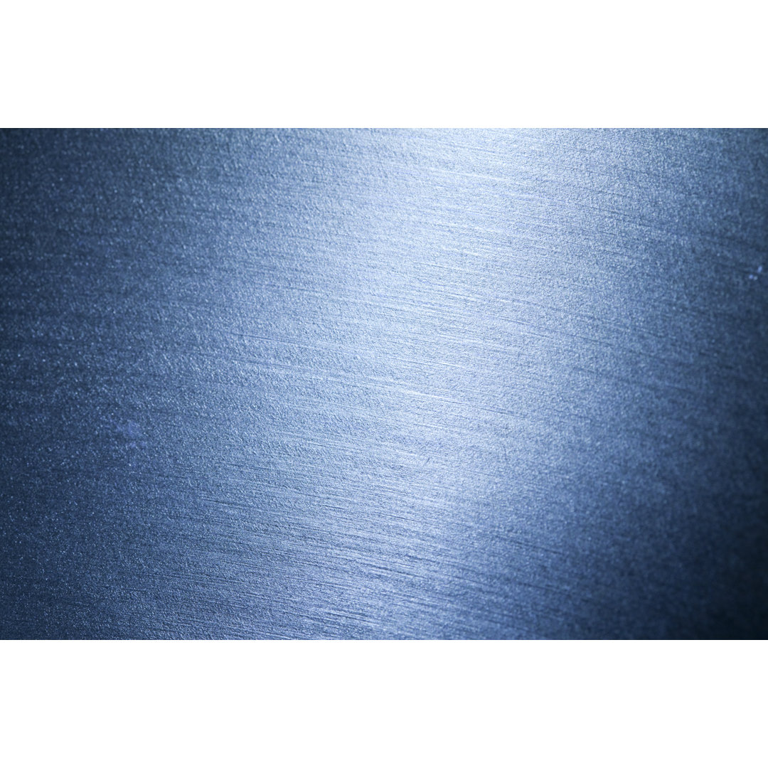 Blue Metallic Texture von ALEAIMAGE - Kunstdrucke auf Leinwand