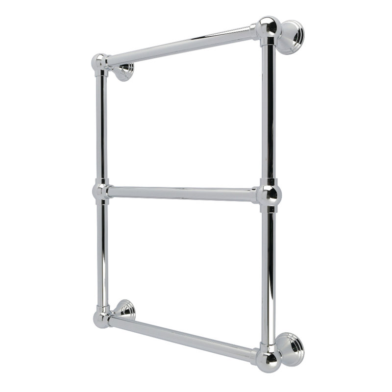 Kingston Brass Maximilien 18-Inch X 24-Inch Brass Wall Mount 3-Tier Towel Rack, Polished Chrome