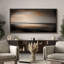 «Relaxing Calm Moody Dark Abstract Landscape», impression sur toile encadrée surdimensionnée-111654048-111654047