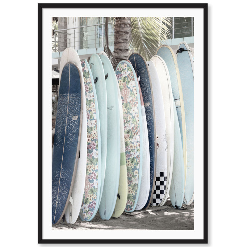 Mexico Boards Print by Carly Tabak, Black Wood, 26" W x 36" H