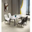 2x Attley Polyurethane Upholstered Dining Chair