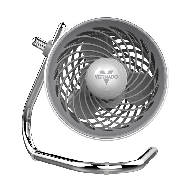 Ice White 3-Speed Table-Top Cooling Fan with Adjustable Tilt