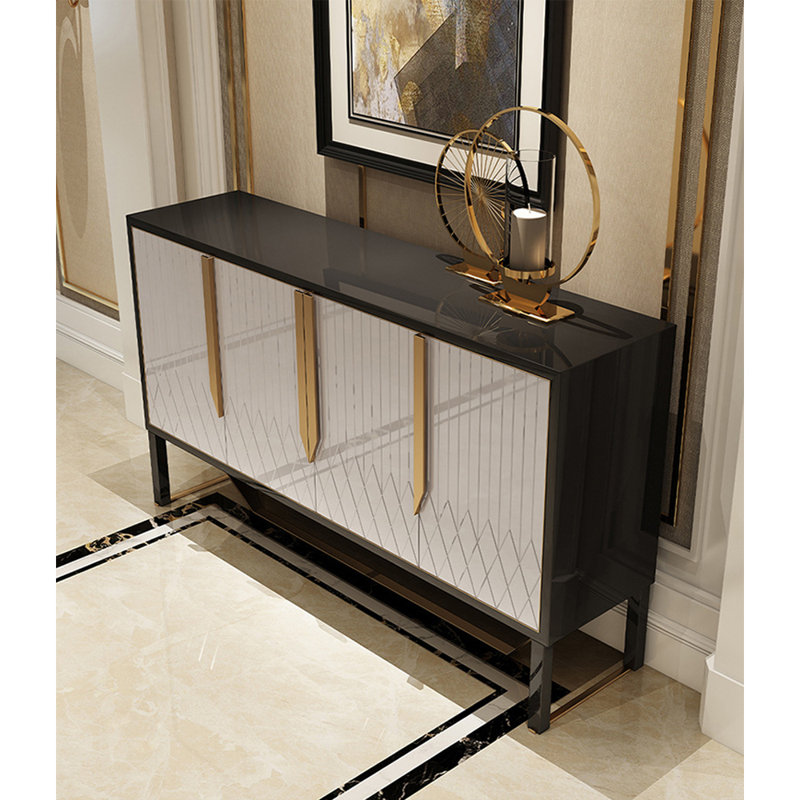 Vitrine lumineuse de luxe minimaliste moderne, Blanc