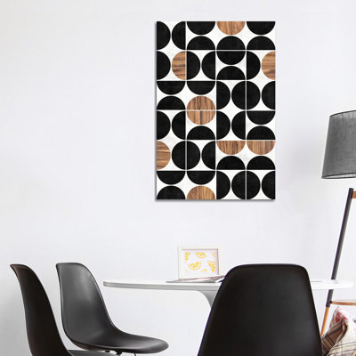 «Mid-Century Modern Pattern No.1» par Zoltan Ratko, impression sur toile tendue