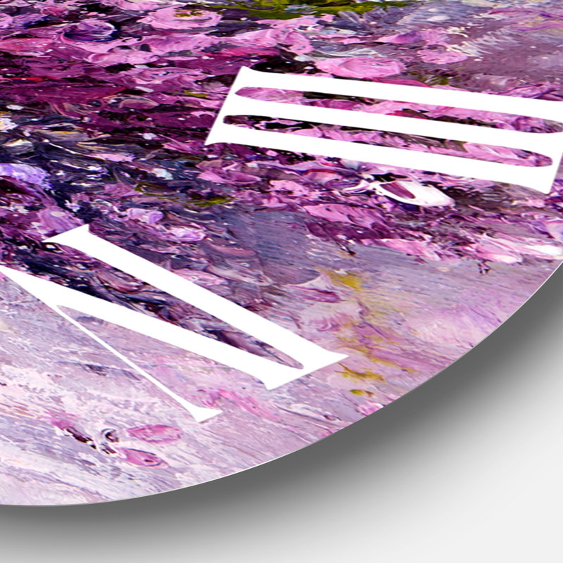 Mauve jacinthe - horloge murale traditionnelle, Grand