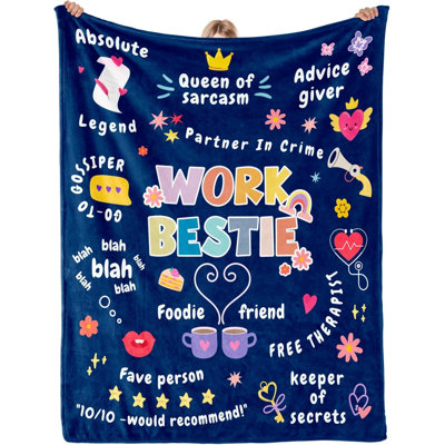 Cadeaux de remerciement pour amis / sœurs / collègues de travail, cadeaux de remerciement pour les femmes, cadeaux de travail pour les femmes, jeté de travail pour canapé 60 po x 80 po