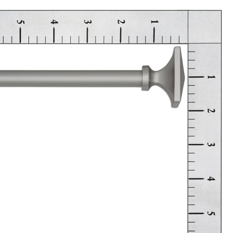 Ensemble de tiges Lumino Tate, 1/2 po de diamètre, nickel satiné, H 0,5 po x l 84 po x P 0,5 po