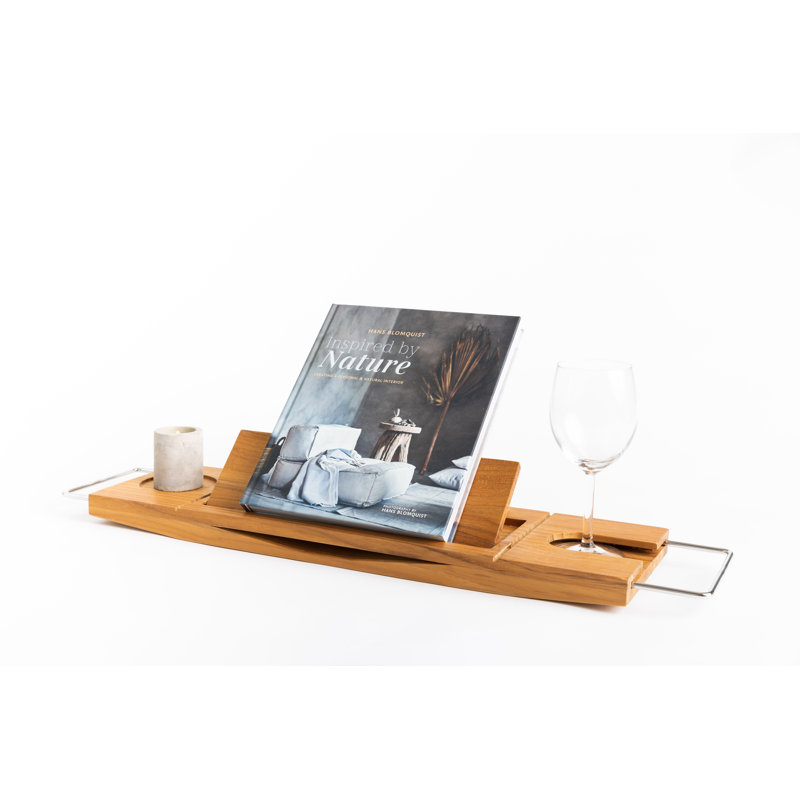 Solid Teak Bathtub Caddy