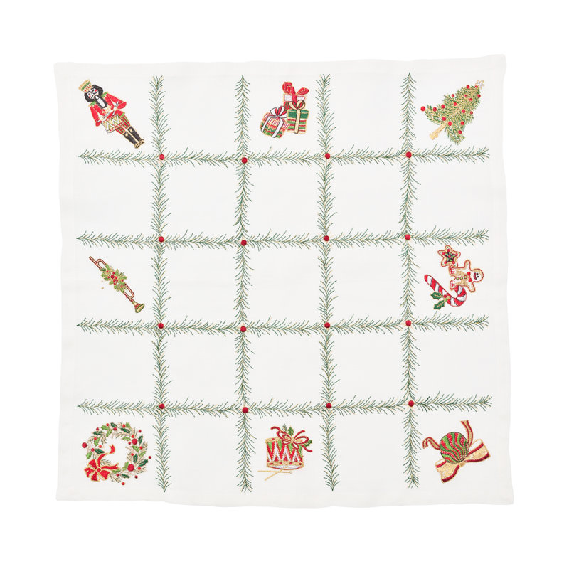 Xmas Trellis Napkin