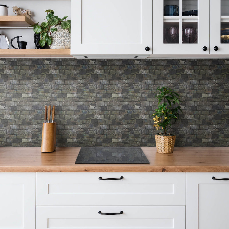 Cevilla 30x30 cm Pvc Mosaic Sheet in Grey