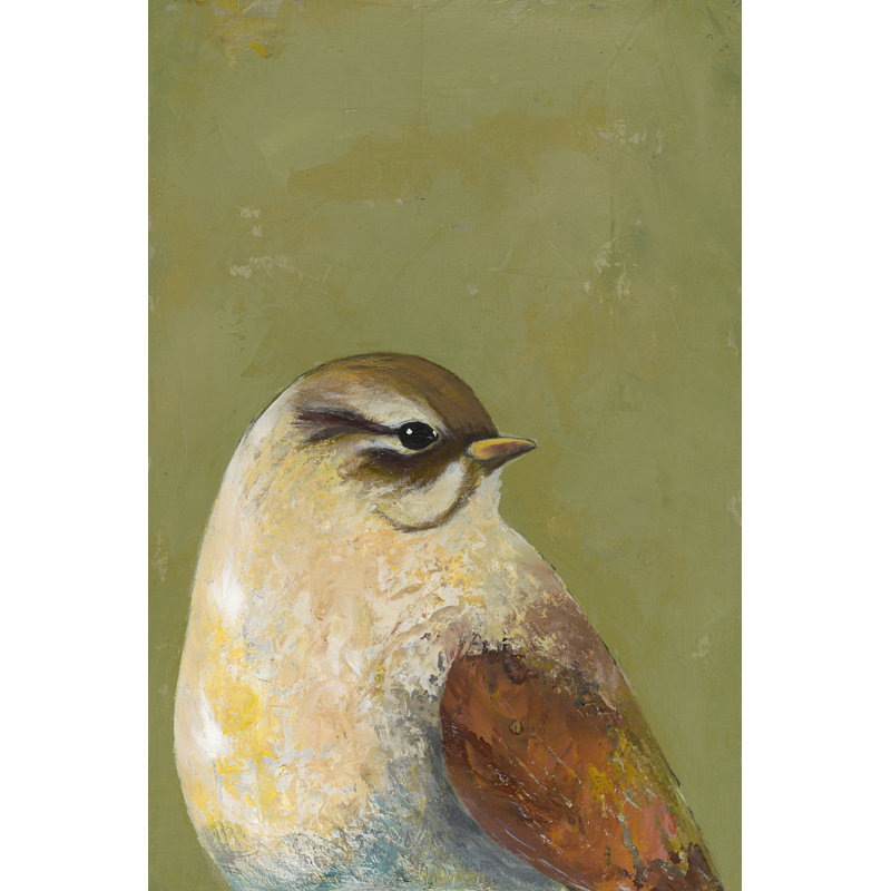 Portrait d'oiseau I, H 30 po x l 20 po x P 1 po