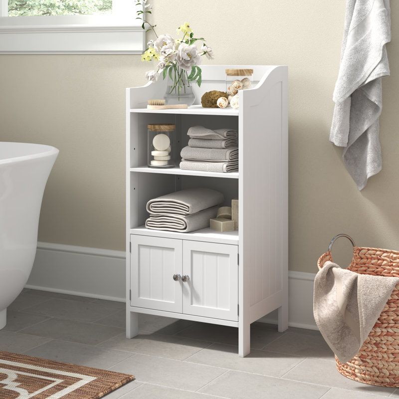 Kelaa Bathroom Cabinet, White