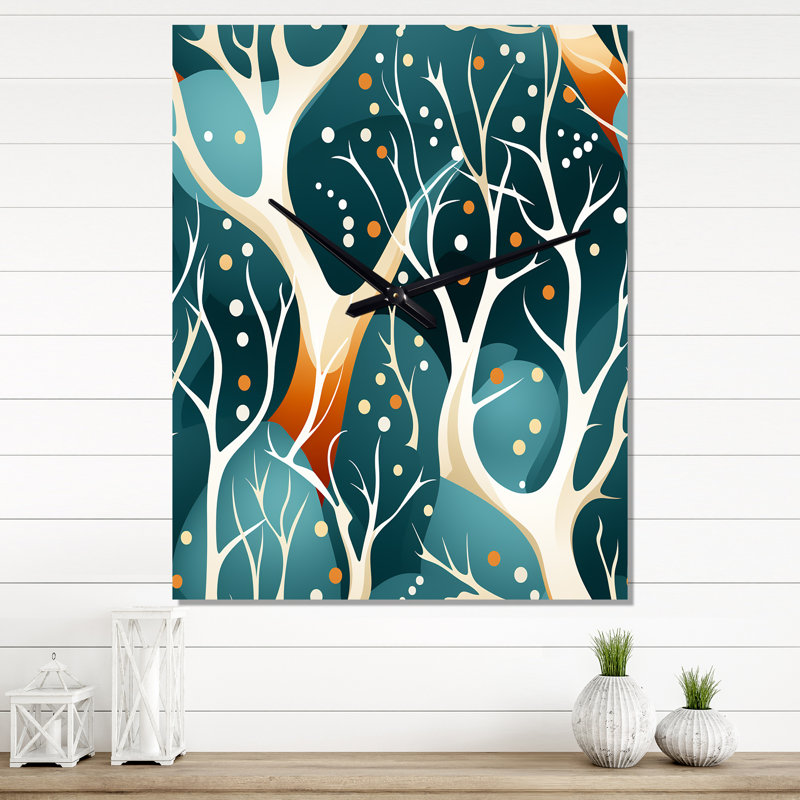 Janiece - Horloge murale abstraite, Grand
