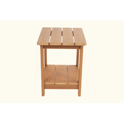 Wood-Grain Imitation Wood Side Table, Simple Yet With A Touch Of Texture. A Small Tabletop For Outdoor Picnics.