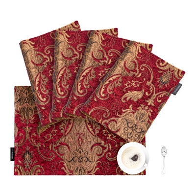 Chenille Damask Rectangle Placemat
