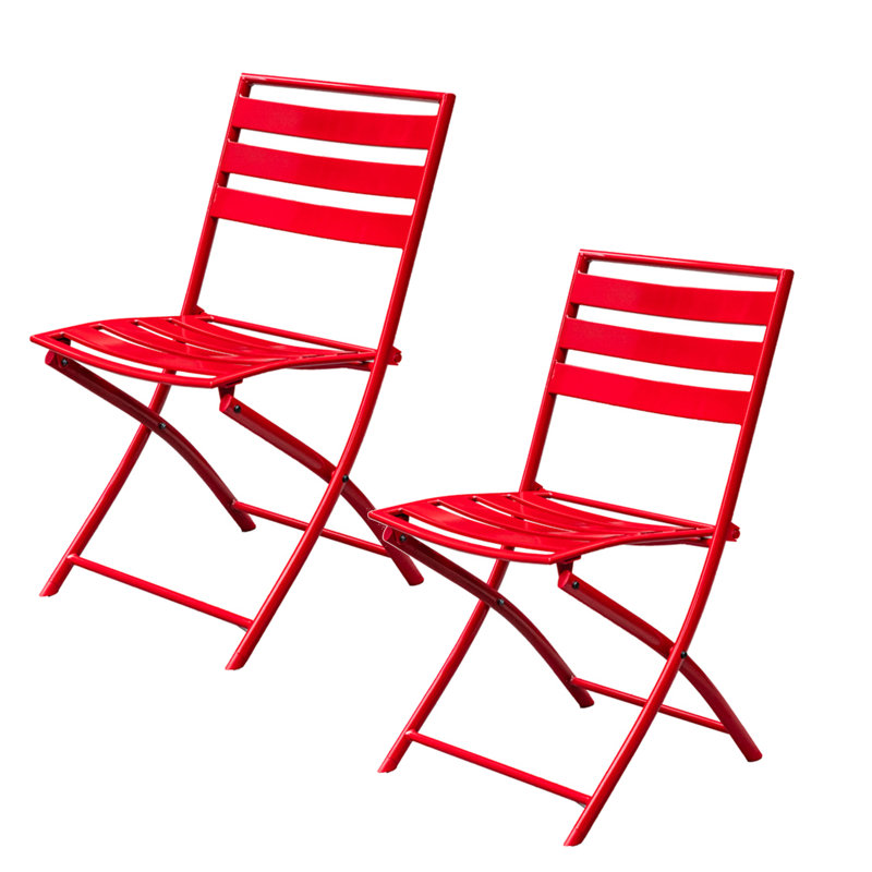 Chaise d'appoint pliante pour l'extérieur Simina, Vert