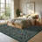 Floral Washable Living Room Rug Non Slip, Low Pile Foldable Printed Mat, Soft Non Shedding Floor Covering-1136003359