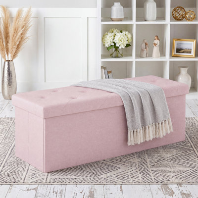 Banc d'entrée et de chambre pliable et rembourré de 43 pouces de large