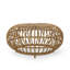 Coffee Table, Bohemian Faux Rattan Weave Accent Table, Patio Table
