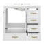 Ensemble de meuble-lavabo 36 po avec lavabo en céramique, armoire de rangement moderne, 2 portes à fermeture douce, 4 tiroirs à fermeture douce-790583477