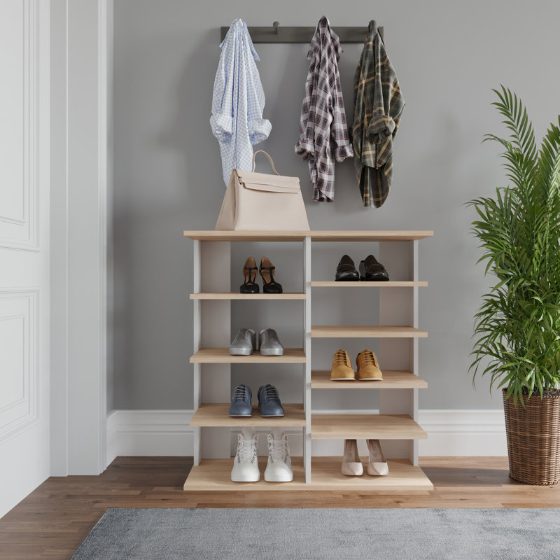 Galt 18 Pair Shoe Rack, Anthracite White