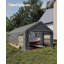 Abri d'auto 13 x 25 pi - Garage portatif avec 4 fenêtres et portes à enroulement pour bateau, camion, VUS, gris